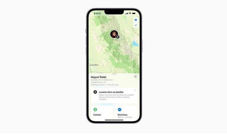 杨林街道苹果14维修分享iPhone14系列中 FindMy功能通过卫星分享位置方法教程 